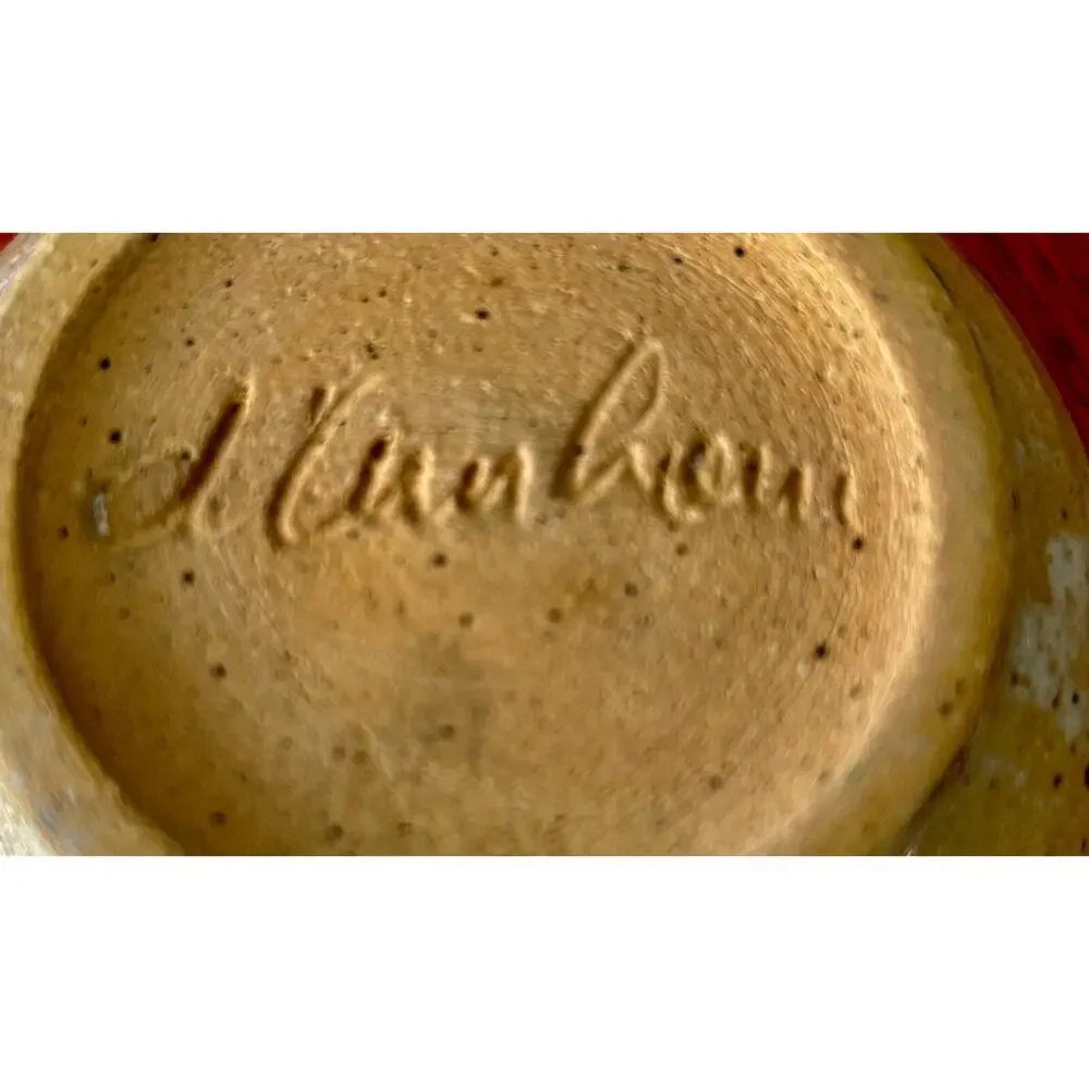 Dunham, Studio Art Pottery Speckled Trinket Soup 5 3/4
